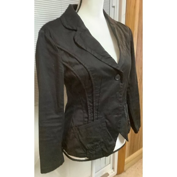 Sisley Black Tailored Jacket -- XS - Picture 2 of 12